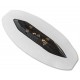 Click Fins インフレータブルSUP用 フィン・ボックス 交換 アップグレード airSUP用 パドルボード用 (2、白PVC)